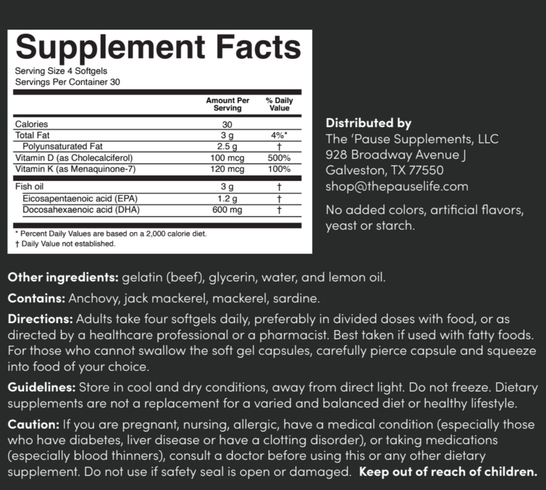 Omega-3 + Vitamin D3 & K2
